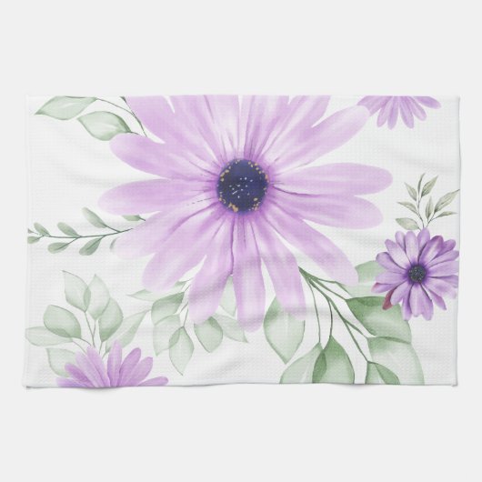 Frühlingsflorale Botanische Muster farbenfroh Geschirrtuch (Horizontal)