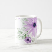 Frühlingsflorale Botanische Muster farbenfroh Kaffeetasse (VorderseiteRechts)