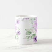 Frühlingsflorale Botanische Muster farbenfroh Kaffeetasse (Mittel)