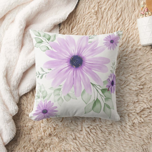 Frühlingsflorale Botanische Muster farbenfroh Kissen (Decke)