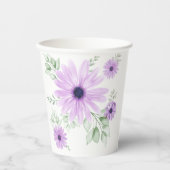 Frühlingsflorale Botanische Papiertüten - farbenfr Pappbecher (Vorderseite)