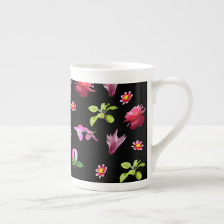 Frühlingsflorale Foto Print Bone China Cup Porzellantasse