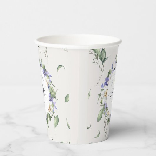 Frühlingsflorale Osterfeier Pappbecher (Rechts)