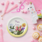 Frühlingsflorale Osterfeiertage Blume Elegante Pappteller (Party)