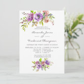 Frühlingsflorale Probe Einladung (Stehend Vorderseite)