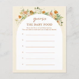 Frühlingsflorale Ratschläge die Baby Food Game Car