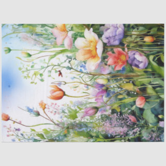 Frühlingsflorale Tissue Paper Seidenpapier