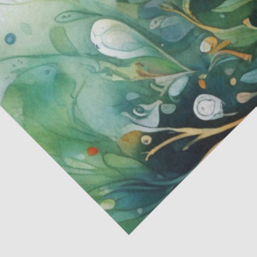 Frühlingsflorale Tissue Paper Seidenpapier (Ausschnitt)