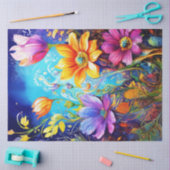 Frühlingsflorale Tissue Paper Seidenpapier (Basteln)