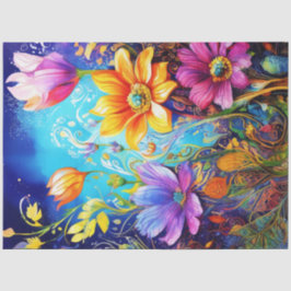 Frühlingsflorale Tissue Paper Seidenpapier