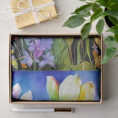 Frühlingsflorale Tissue Paper Seidenpapier (Geschenk)