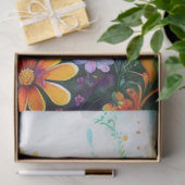 Frühlingsflorale Tissue Paper Seidenpapier (Geschenk)