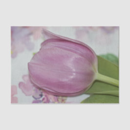 Frühlingsflorale Tulip und Hydrangea-Blume Seidenpapier