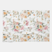 Frühlingsflorale Tulissen Geschirrtuch (Horizontal)