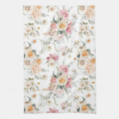 Frühlingsflorale Tulissen Geschirrtuch (Vertikal)