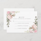 Frühlingsflorale UAWG RSVP Karte (Vorne/Hinten)