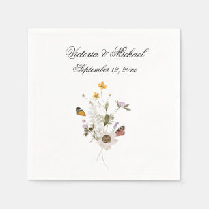 Frühlingsflorale Wasserfarbe Napkins Serviette