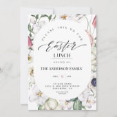 Frühlingsflorale Wasserfarbe Osterfest Einladung (Vorderseite)