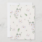 Frühlingsflorale Wasserfarbe Osterfest Einladung (Rückseite)