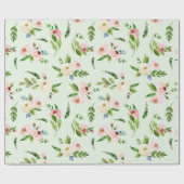 Frühlingsfloralfarbenes Hochzeitspapier Geschenkpapier (Flach)