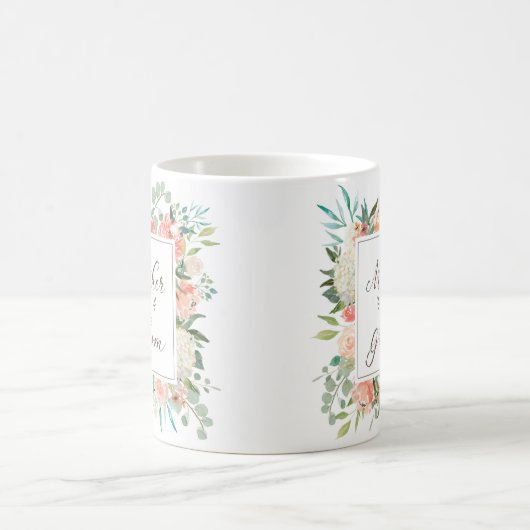 Frühlingsfloralmutter am Boden Kaffeetasse (Mittel)