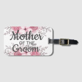 Frühlingsfloralmutter Bräutigam Gepäckmarke Gepäckanhänger (Vorderseite (Horizontal))