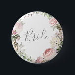 Frühlingsfloralmutter des Bride Button<br><div class="desc">Benutzerdefiniert</div>