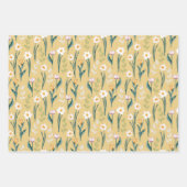 Frühlingsflorendrüdel und Tulip Muster Geschenkpapier Set (Vorderseite)