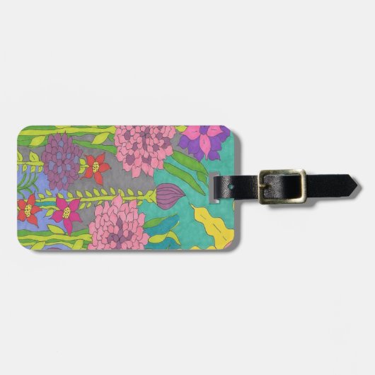 Frühlingsflorengarten Gepäckanhänger (Vorderseite horizontal)