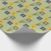 Frühlingsflorengarten Hintergrund Wrapping Geschenkpapier (Ecke)