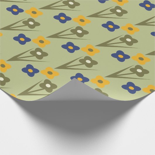 Frühlingsflorengarten Hintergrund Wrapping Geschenkpapier (Ecke)
