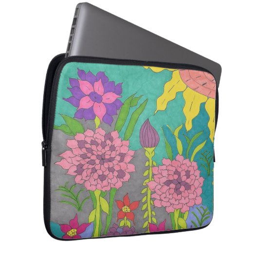 Frühlingsflorengarten Laptopschutzhülle (Vorne Rechts)