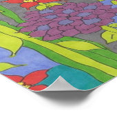 Frühlingsflorengarten Poster (Ecke)