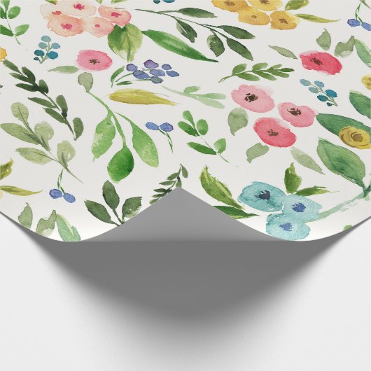 Frühlingsflorentapier Geschenkpapier (Ecke)