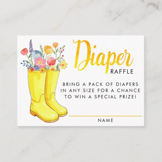 Frühlingsflorentaucherkarte - Dusche im April B Begleitkarte (Vorderseite)