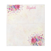 Frühlingsflorentelefon Notizblock (Vorderseite)