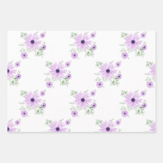 Frühlingsflorentopapier - elegant geschenkpapier set (Vorderseite 3)