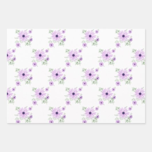 Frühlingsflorentopapier - elegant geschenkpapier set (Vorderseite 2)