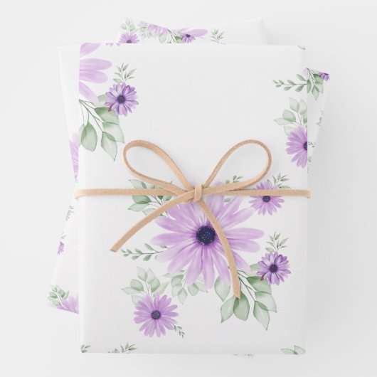 Frühlingsflorentopapier - elegant geschenkpapier set (Beispiel)