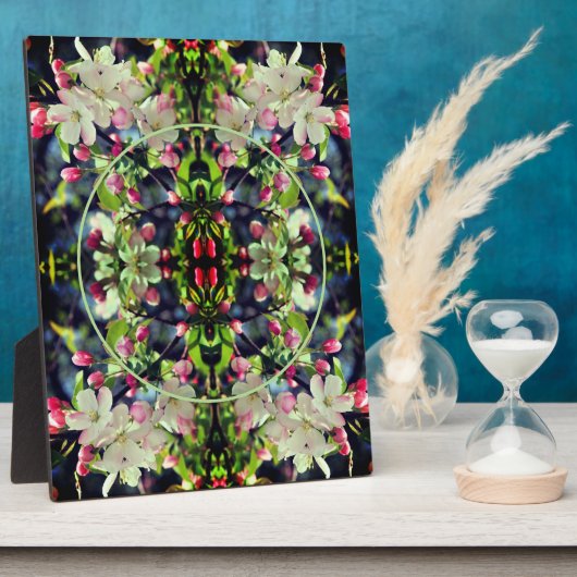 Frühlingsflöße Crabappelblüten hinzufügen Ihr Foto Fotoplatte (Seite)