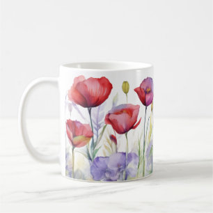 Frühlingsflüstern – Mohnblüten-Tasse Kaffeetasse
