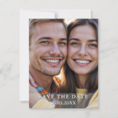 Frühlingsfoto mit Wildblumen - Save the Date Ankündigung (Vorderseite)