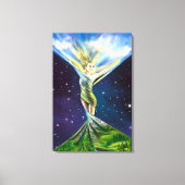 Frühlingsfrau Canvas Print Leinwanddruck (Vorderseite)