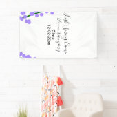 Frühlingsfrische Camping-Lavendelblumen Name Datum Banner (Insitu)