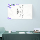 Frühlingsfrische Camping-Lavendelblumen Name Datum Banner (Messeveranstaltung)