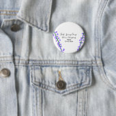 Frühlingsfrische Camping-Lavendelblumen Name Datum Button (Beispiel)