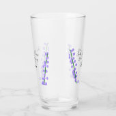 Frühlingsfrische Camping-Lavendelblumen Name Datum Glas (Rechts)