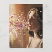 Frühlingsfrösche Surreal Postkarte (Vorderseite)