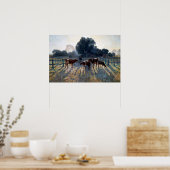 Frühlingsfrost Elioth Gruner 1919 australische Kun Poster (Küche)