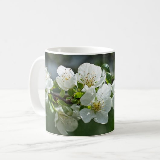 Frühlingsfruchtblüten Tasse (Vorderseite Links)
